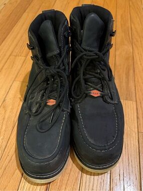 Brunt Marin Work Boots - Black with Off-White Soles Size 11 streetwear